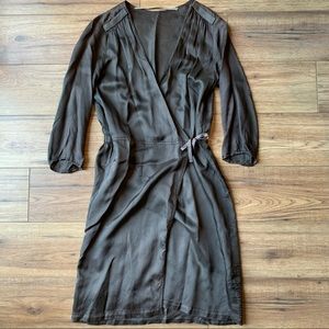 Grey Humanoid Sister wrap dress